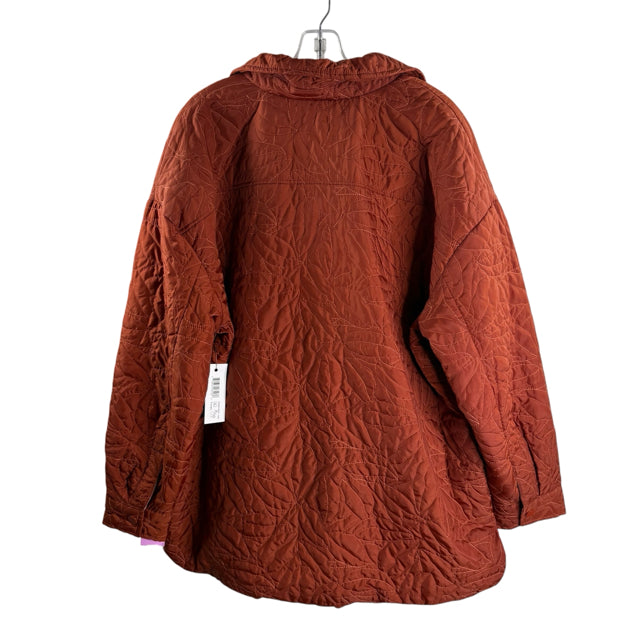 TRIBAL Size X-LARGE Burnt Orange Quilted Polyester JACKET