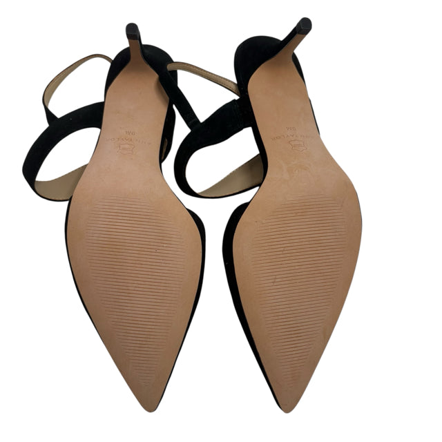 ANN TAYLOR Size 9 Black Sling Suede NWOT SHOE