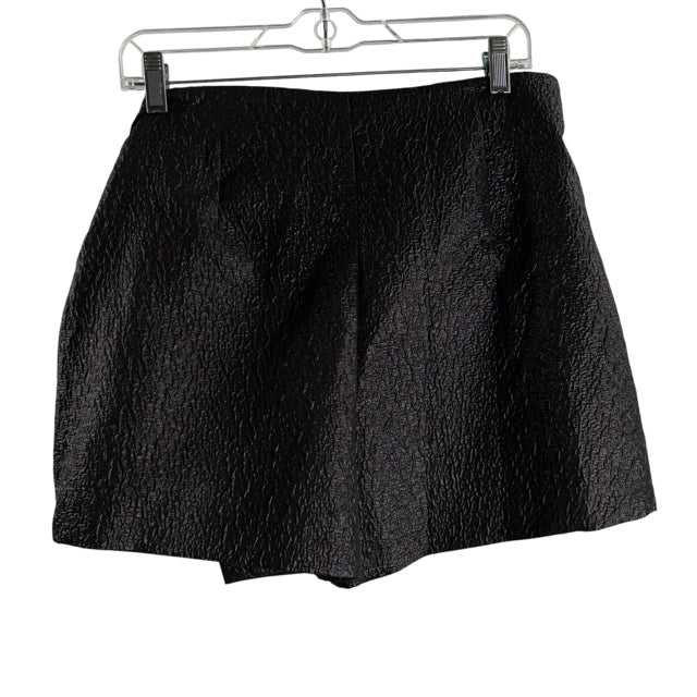 ZARA Size LARGE Black Metallic Mini NWT SKIRT