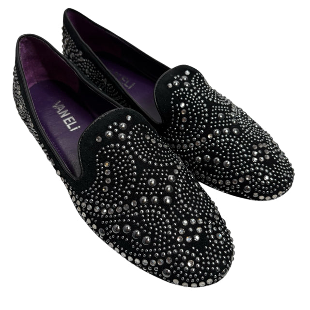 VANELI Size 6 Black/Silver Flats Rhinestones NWOT SHOE