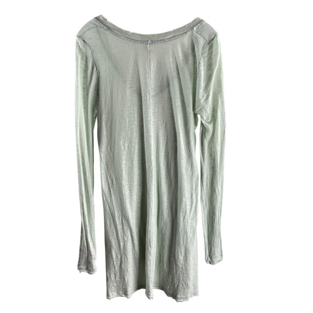 WE THE FREE Size MED Gray Long Sleeve Tunic Cott Kn TOP