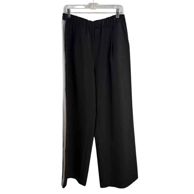 BISHOP & YOUNG Size X-LARGE B/W Side Stripe Wide Leg PANTS