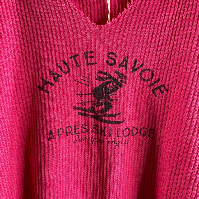 SUNDANCE Size XX-LARGE Hot Pink Long Sleeve Thermal Cotton NWT TOP