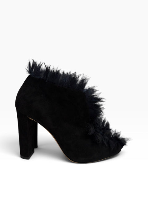 JIMMY CHOO Size 38 Black Bootie SHOE