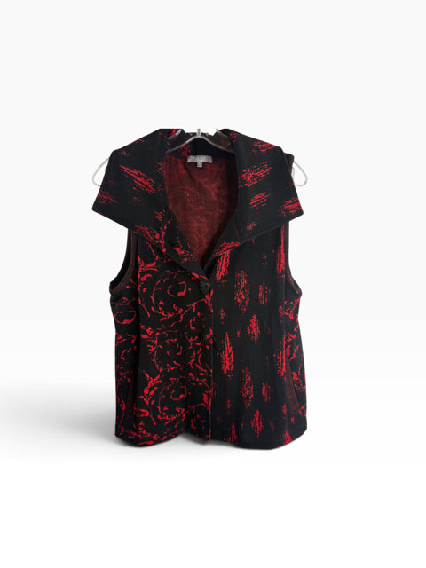 HABITAT Size MED Red/Black Collar VEST