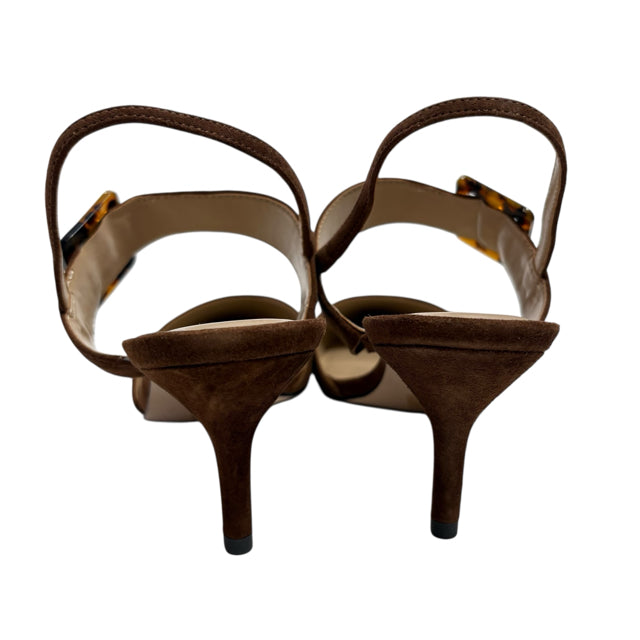 ANN T Size 9 Brown Sling Suede NWT SHOE