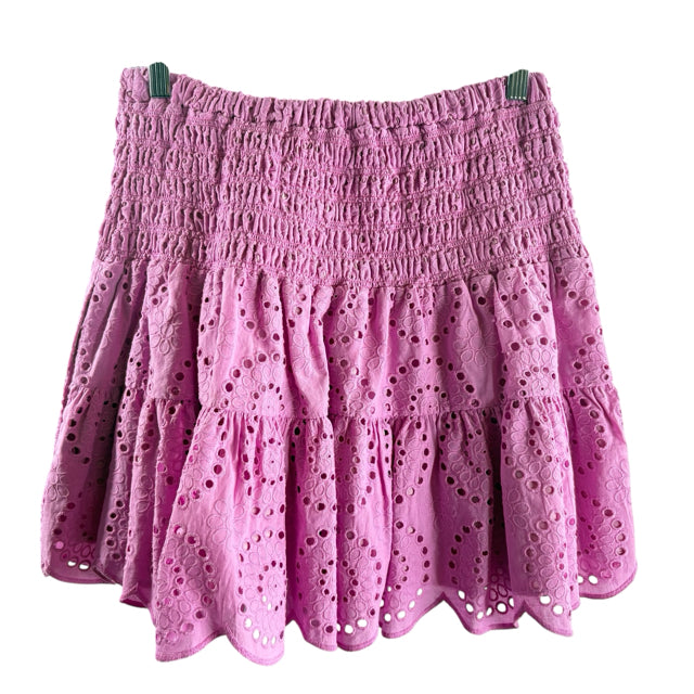 CARTOLINA Size MEDIUM Pink Eyelet Mini Cotton SKIRT