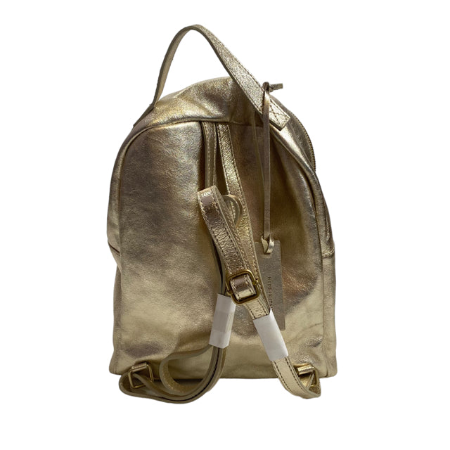 AMERICAN EAGLE Gold Leather Backpack NWT PURSE