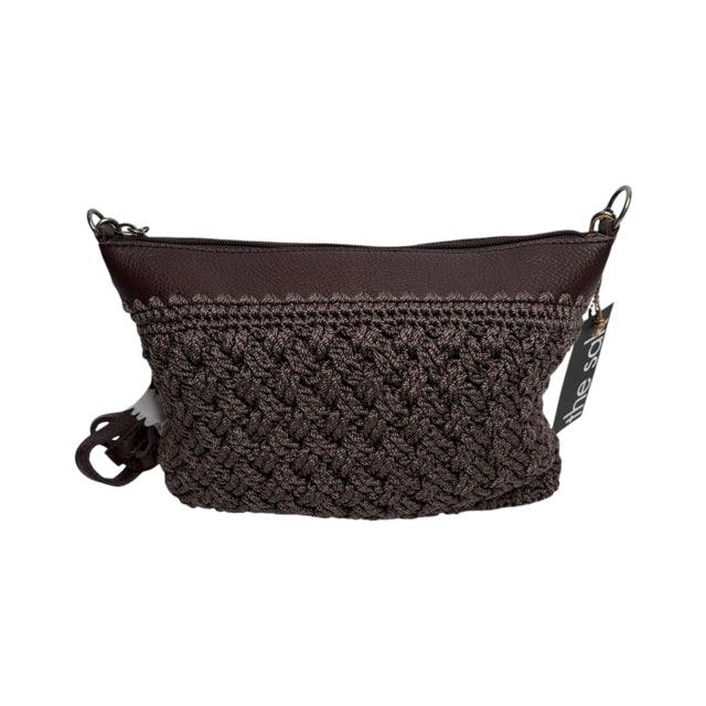 SAK Dark Brown Weave Leather Cross Body NWT PURSE