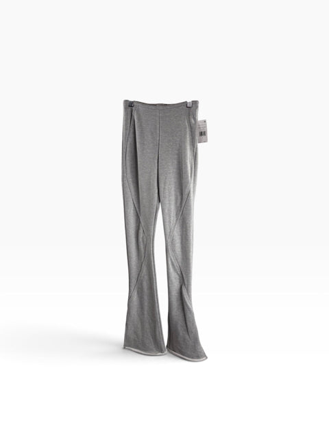 GOOD AMERICAN Size X-SMALL Heather Gray Flare Cott/Poly/Spandex ACTIVE PANT