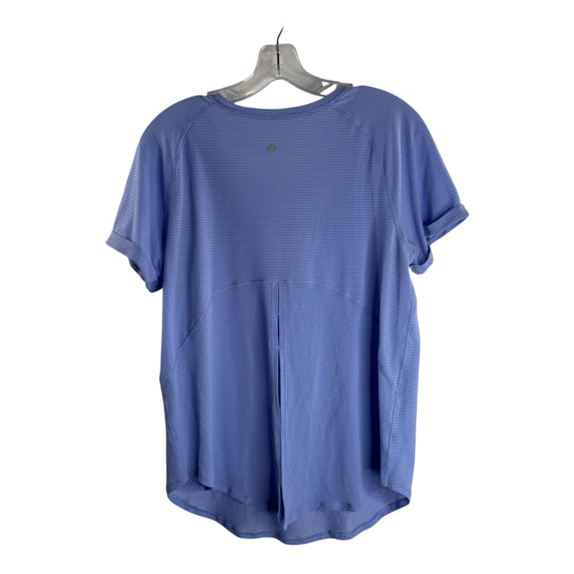 LULULEMON Size MED Light Blue Mesh ACTIVE TOP