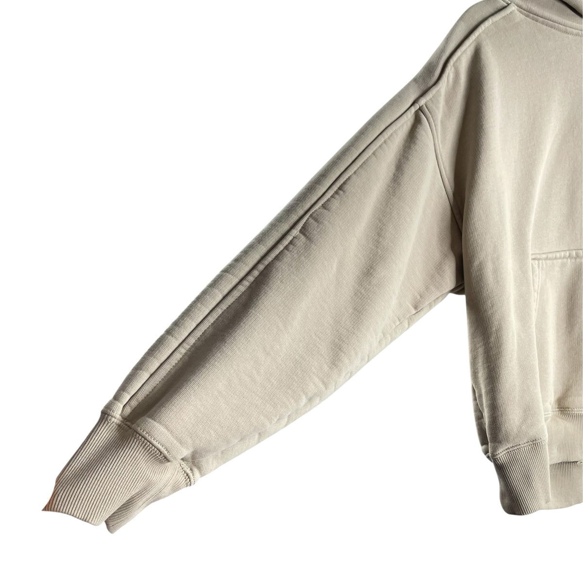 FREE PEOPLE MVMT Size SMALL Beige Long Sleeve Hoodie TOP