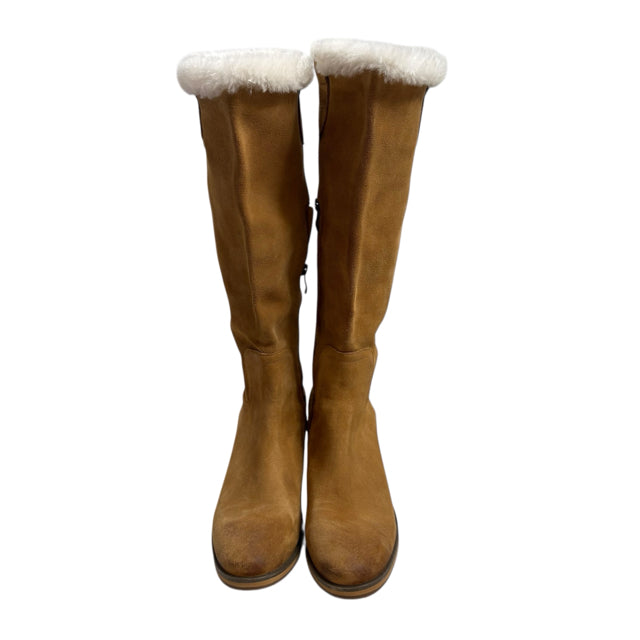 ANTELOPE Size 41 Tan Knee High Suede BOOT
