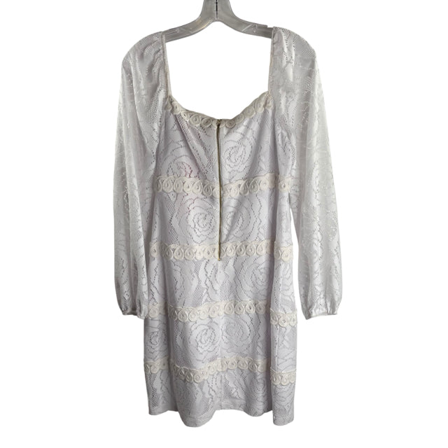 LILLY PULITZER Size 10 White Long Sleeve NWT DRESS