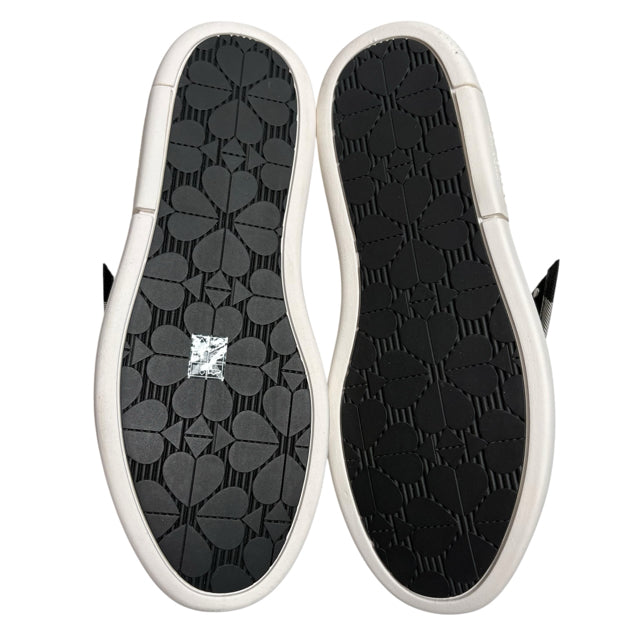 KATE SPADE Size 8 1/2 White/Black Sneaker NEW - BOX SHOE