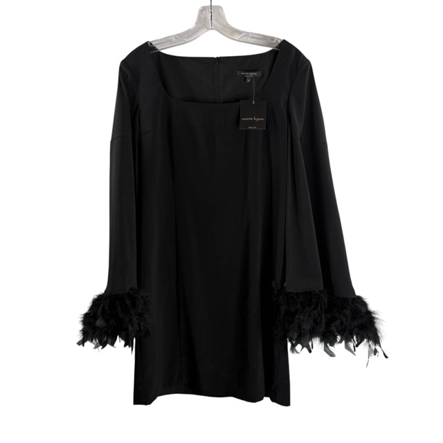 NANETTE LEPORE Size 6 Black Long Sleeve NWT DRESS