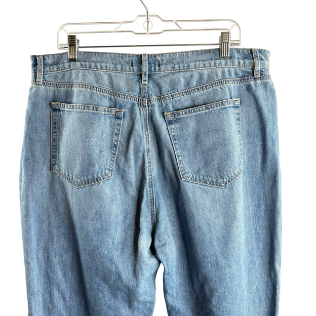 LOFT Size 33 TALL Light Blue Denim JEANS