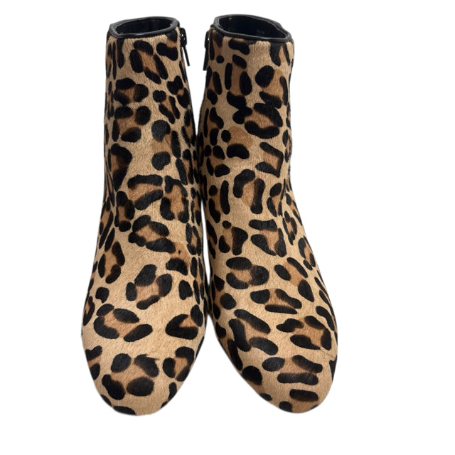 CHICOS Size 9 1/2 Brown/Black Ankle Haircalf SHOE