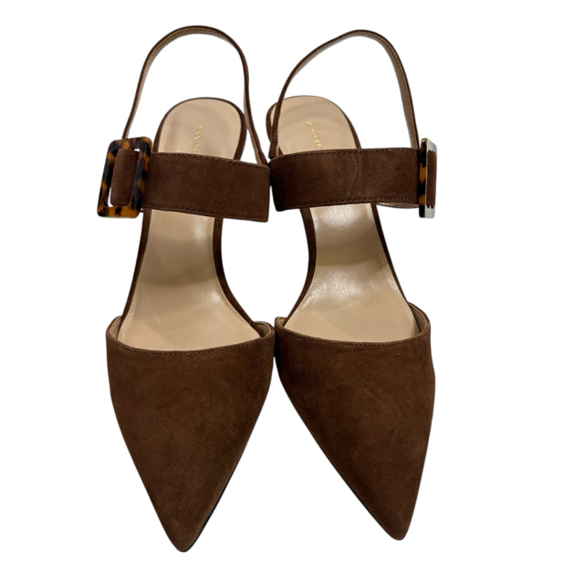 ANN T Size 9 Brown Sling Suede NWT SHOE