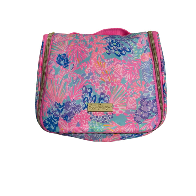 LILLY PULITZER Pink/blue COSMETIC CASE