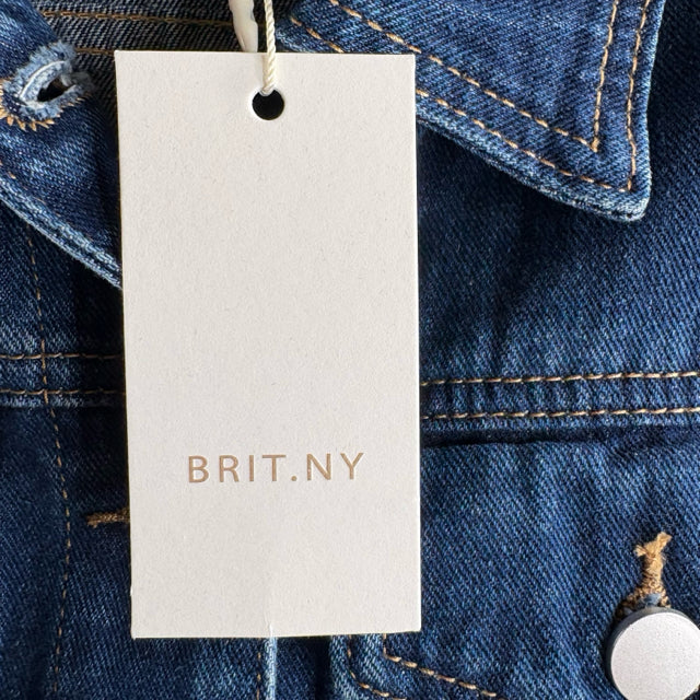 BRIT NY Size SMALL Blue Denim NWT JACKET