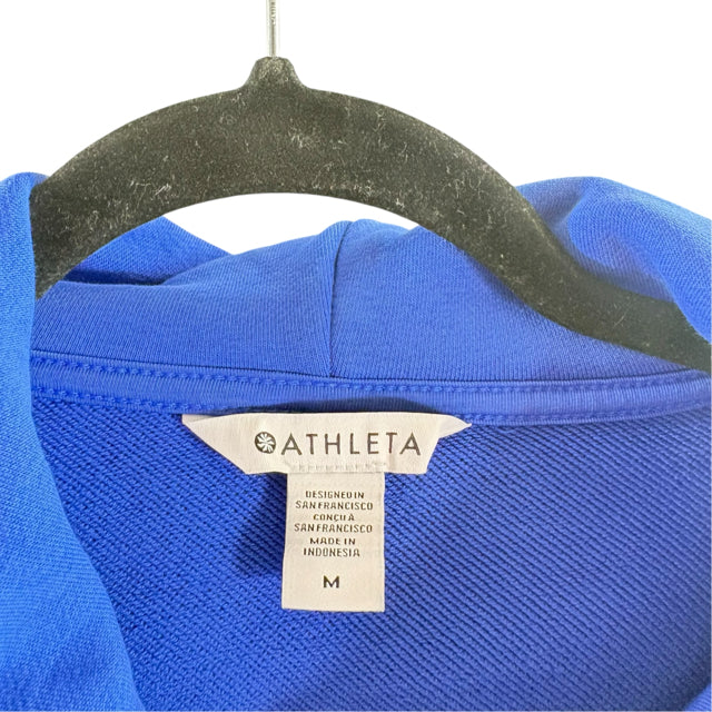 ATHLETA Size X-LARGE Royal Long Sleeve Hoodie NWT TOP