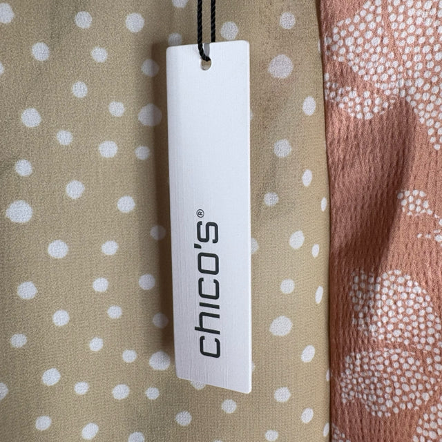 CHICOS Size S/M Multi Patchwork NWT JACKET