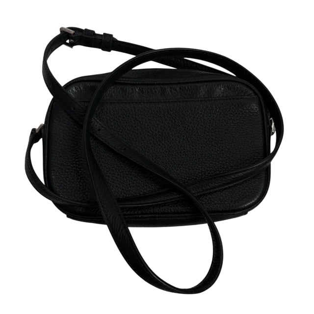 KATE SPADE Black/Silver Logo Leather Cross Body PURSE