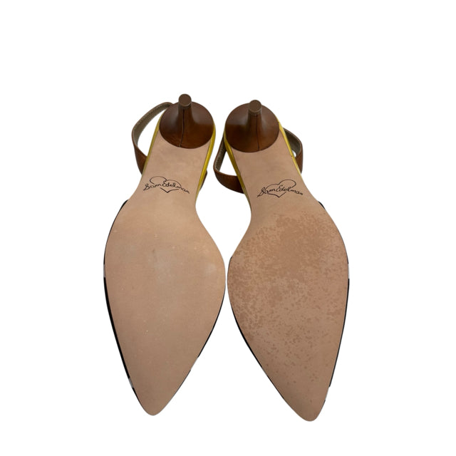 SAM EDELMAN Size 9 1/2 B/W/Brown Sling NWT SHOE