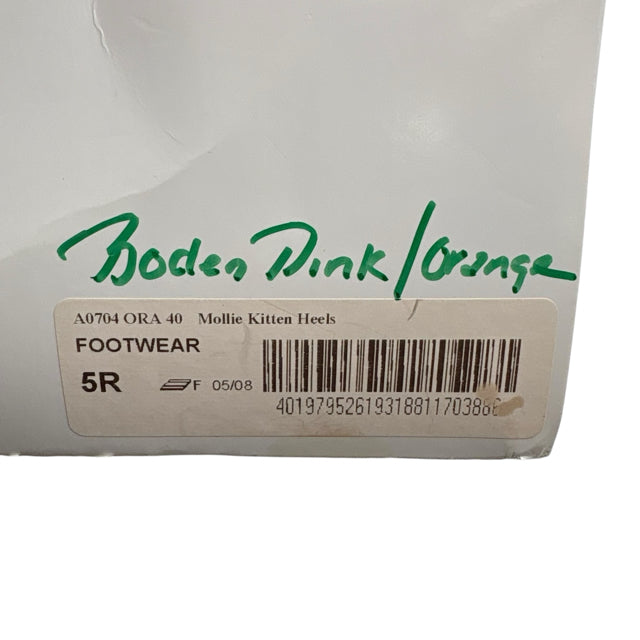 BODEN Size 40 Pink/Orange NEW - BOX SHOE