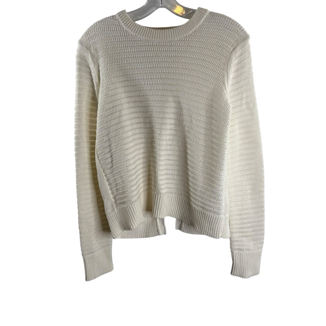 RAG & BONE Size SMALL Cream Long Sleeve Open Back SWEATER