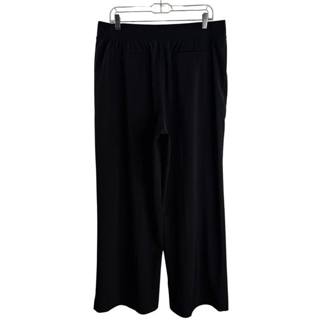 ATHLETA Size 16 Black Wide Leg Polyester Blend ACTIVE PANT