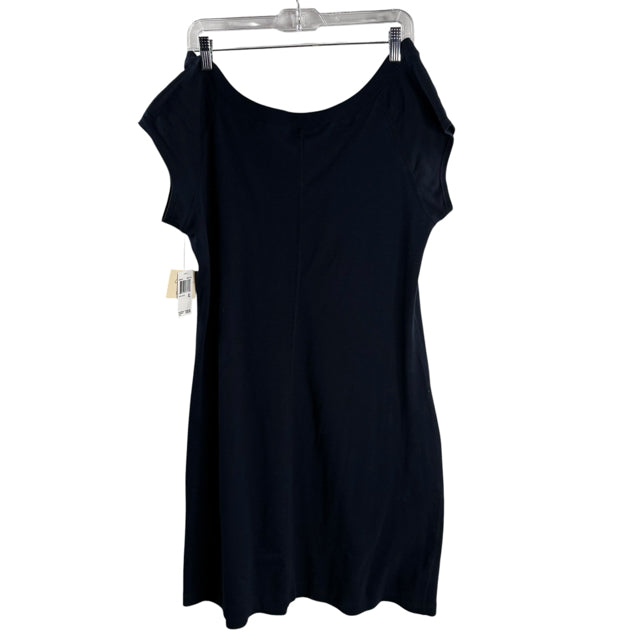 ANDREA JOVINE Size X-LARGE Navy Cap Sleeve NWT DRESS