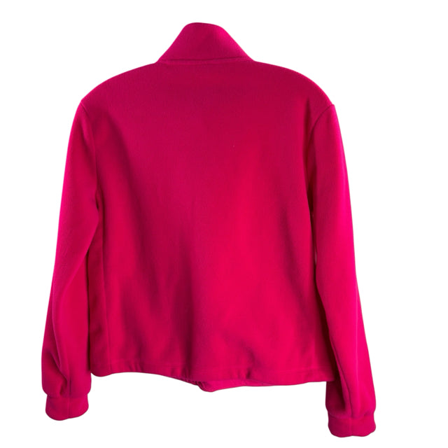 LILLY PULITZER Size XX-SMALL Hot Pink Long Sleeve Zip-Front Fleece TOP