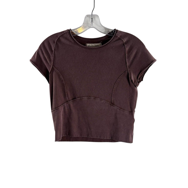 WE THE FREE Size MED Mauve Short Sleeve TOP