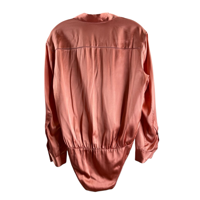 ALEXANDER WANG Size 4 Salmon Long Sleeve BLOUSE