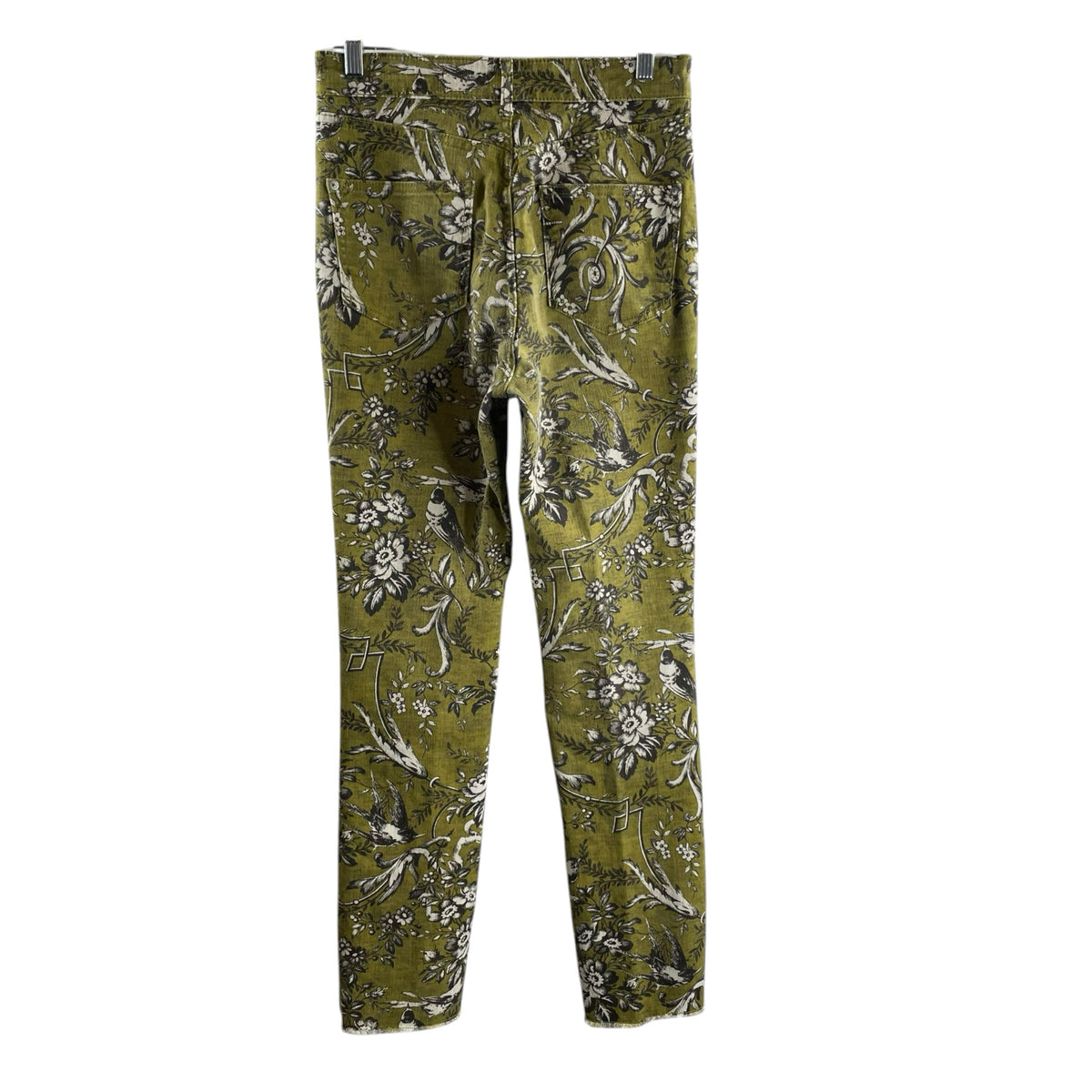 PILCRO Size 28 Green/Brown Floral Straight Leg JEANS