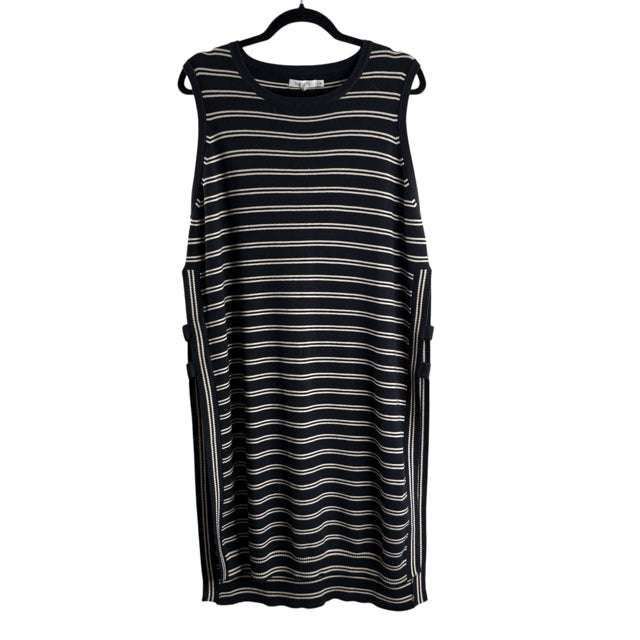MER SEA Size L/XL Navy/White Stripe Sleeveless Tunic NWT TOP