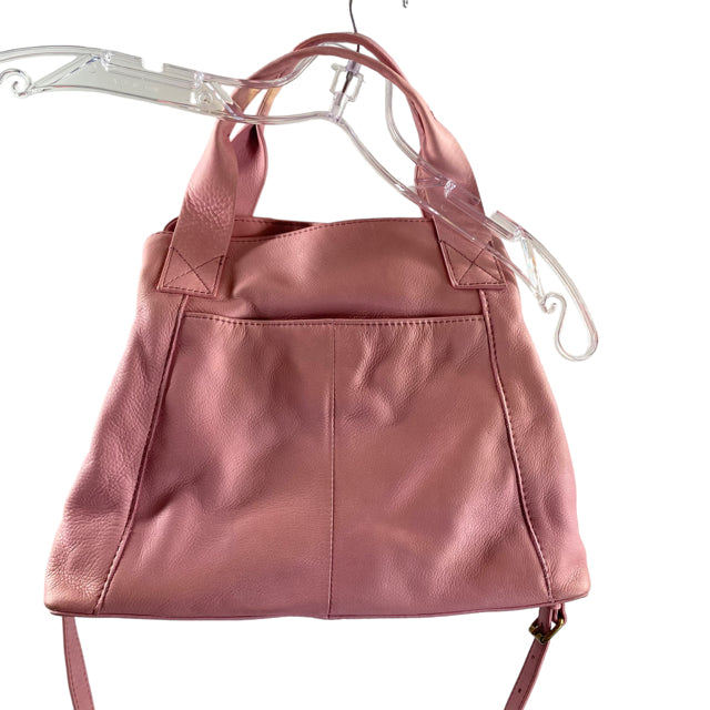 AMERICAN LEATHER COMPANY Pink Leather Double Handle PURSE