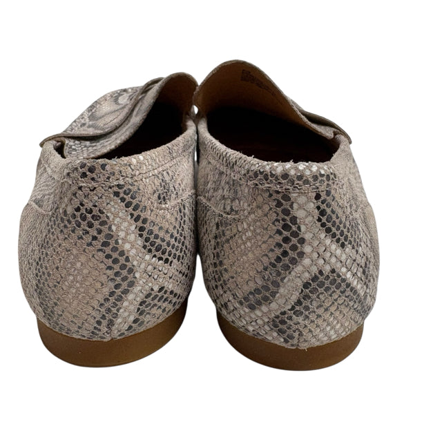 BORN Size 8 1/2 Gray Loafer Leather SHOE