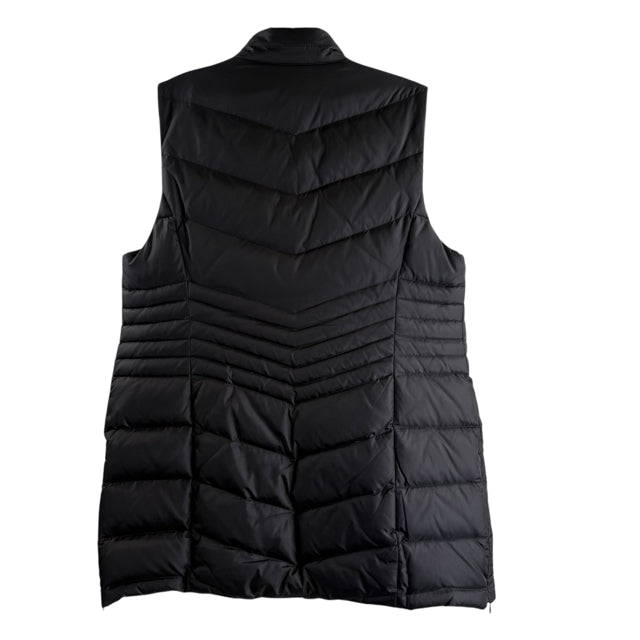 J JILL Size SMALL Black Zip-Front Nylon VEST