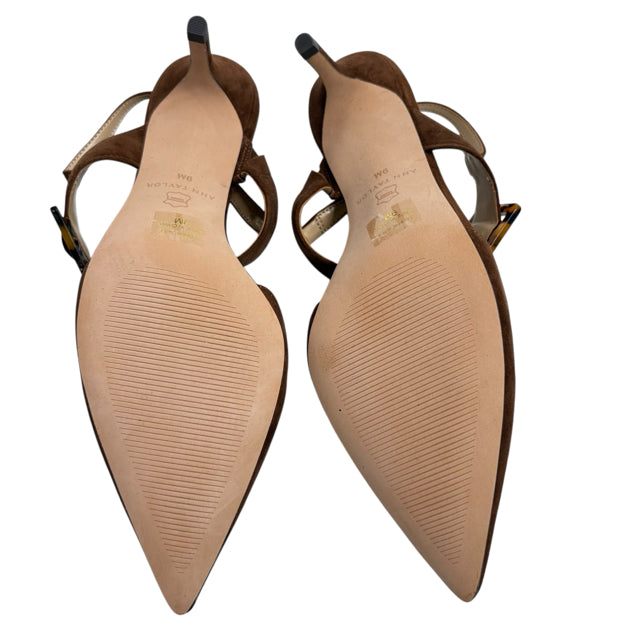 ANN T Size 9 Brown Sling Suede NWT SHOE