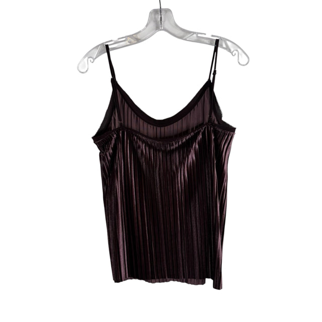 JASMINE Size MEDIUM Purple Pleats Strappy Velvet TOP