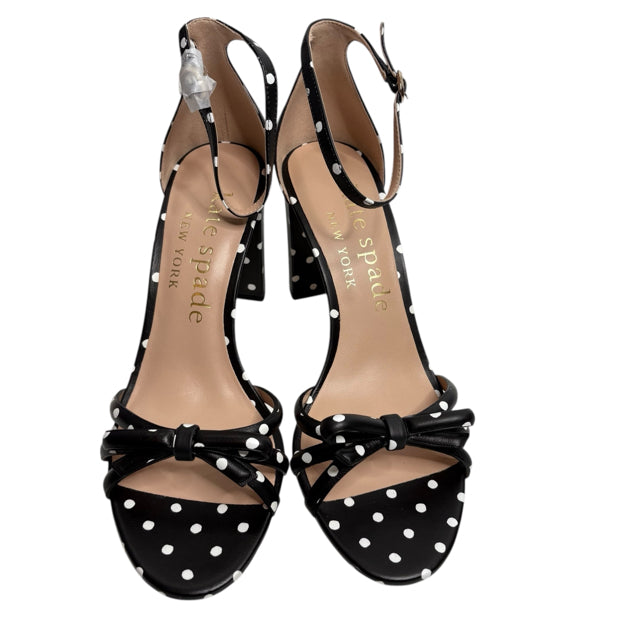 KATE SPADE Size 9 1/2 Black/White Sandal SHOE