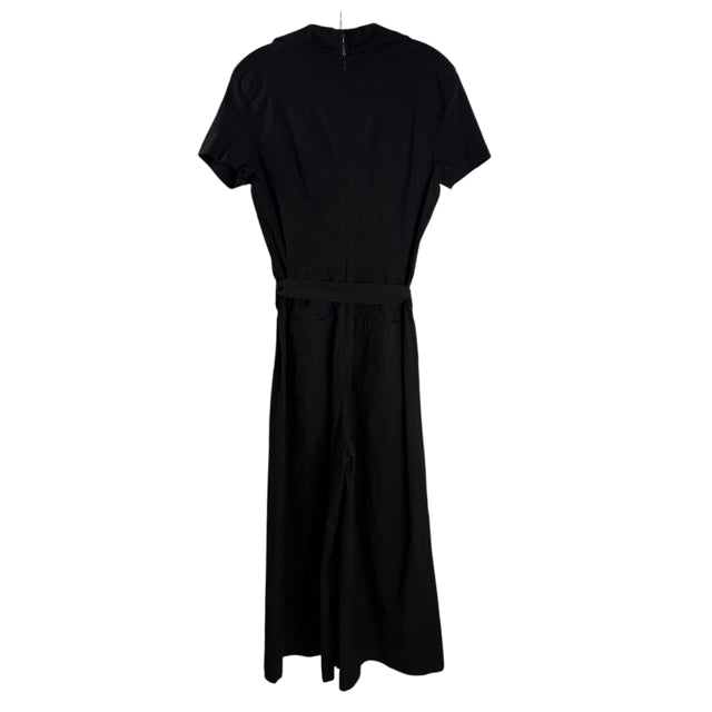 MAEVE Size 8 Black Short Sleeve Viscose Blend JUMPSUIT