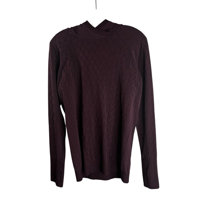 LULULEMON Size 10 Maroon Long Sleeve Hoodie NWT SWEATER