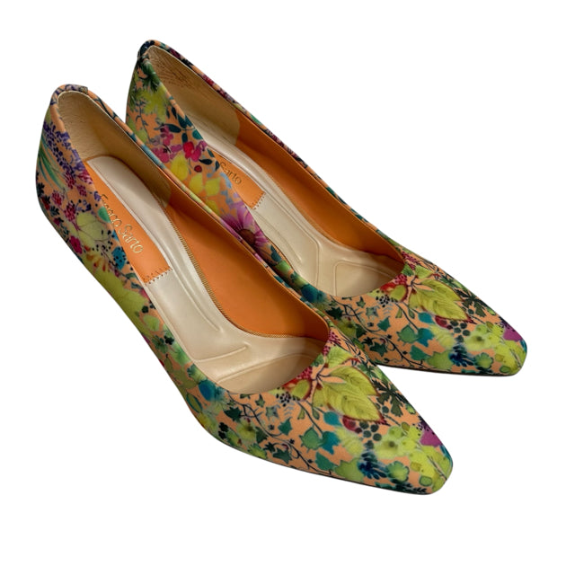 FRANCO SARTO Size 8 Yellow/Multi Pump SHOE