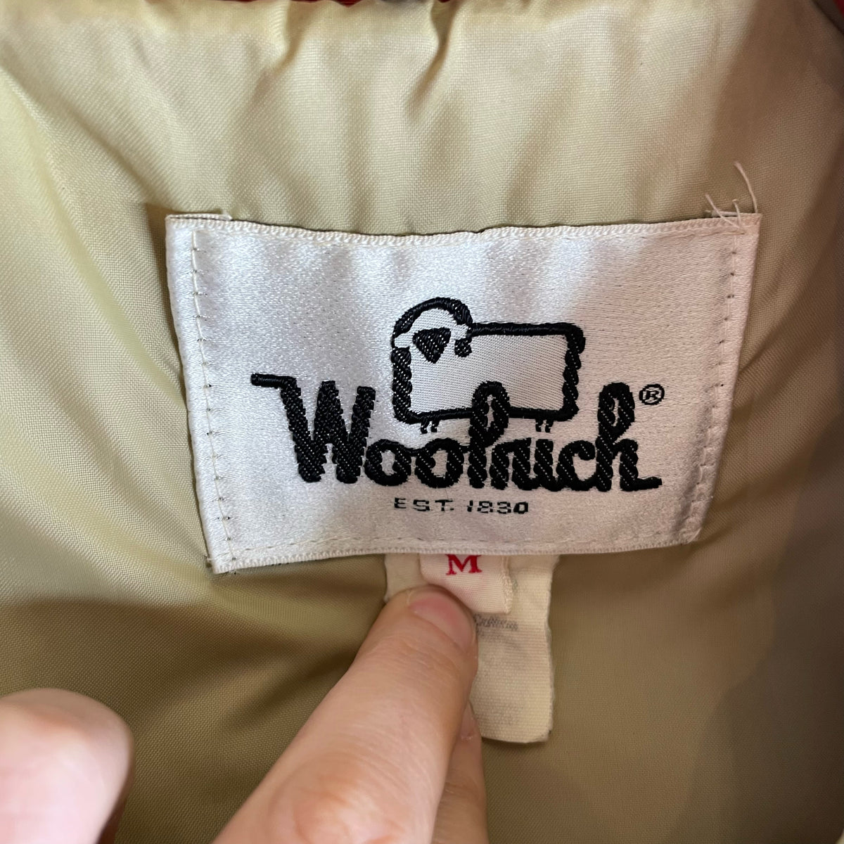 WOOLRICH Size MED Rust/Tan Nylon AS IS! JACKET