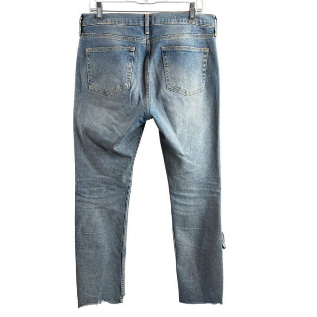 PILCRO Size 30 Light Blue Ankle Detail Denim JEANS