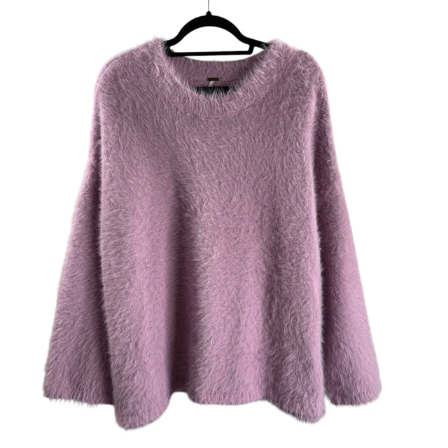 FREE PEOPLE Size SMALL Lavender Long Sleeve Plush NWT SWEATER